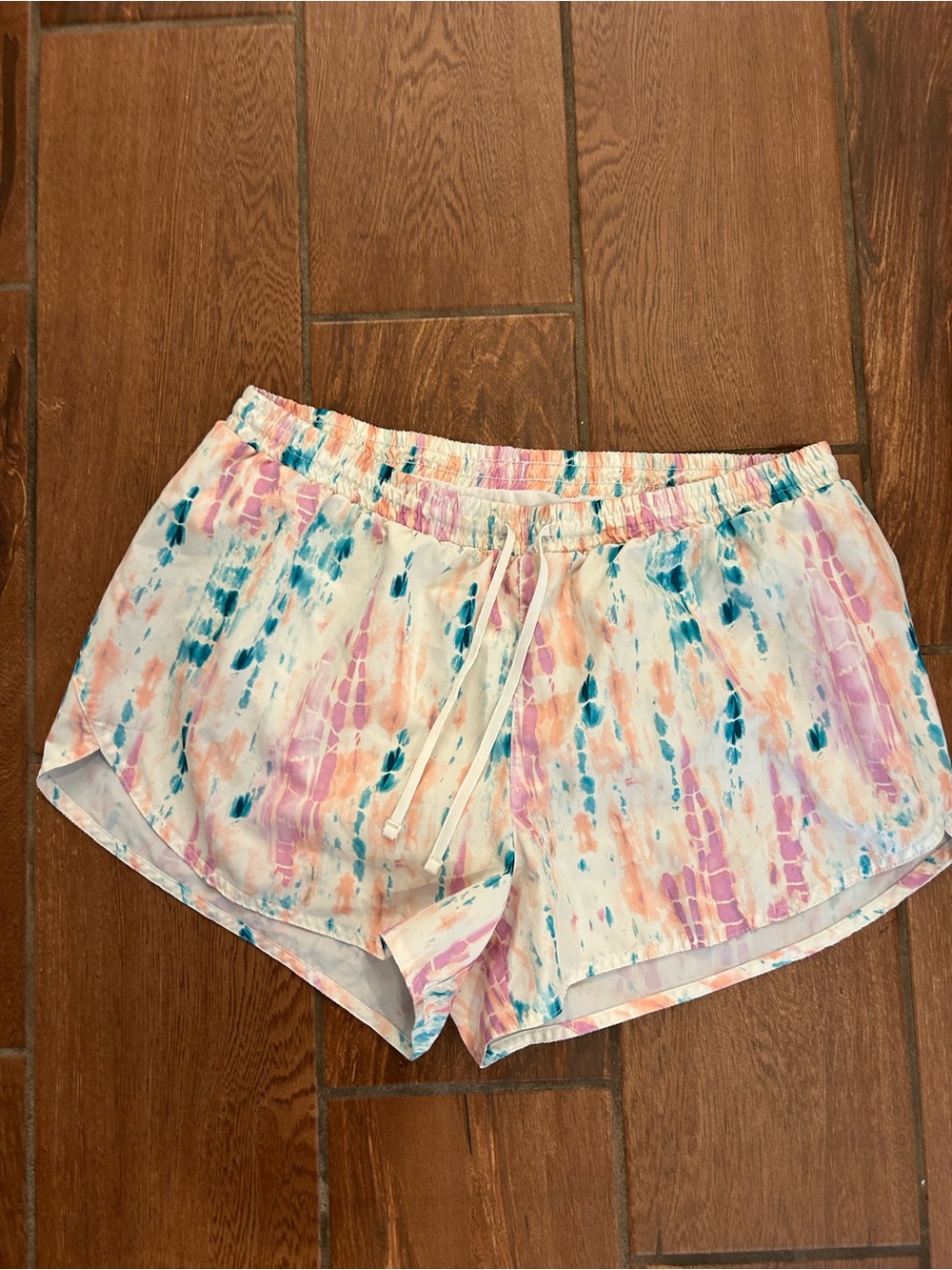 Old Navy size L rainbow activewear shorts
